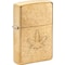 Zippo 2023 Zippo Stamped Leaf Design, Tumbled Brass ZIP-49569 - alternate 3